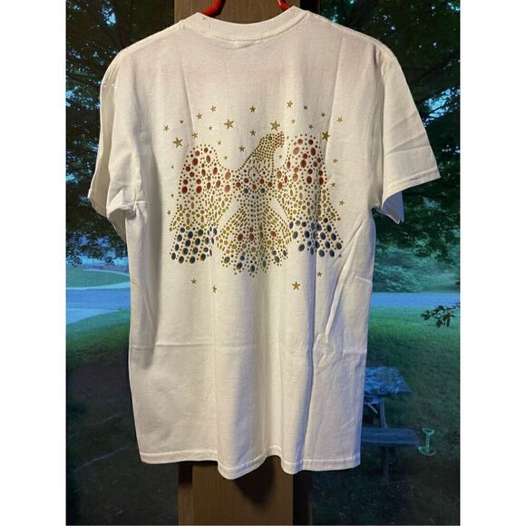NWT B&K Enterprises Jumpsuit Stuff ELVIS ALOHA EAGLE 2 sided Tee Tshirt M - Picture 10 of 12